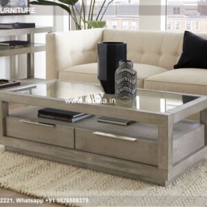 Glass Coffee Table, Mango Wood Coffee Table Coffee & Center Table Online
