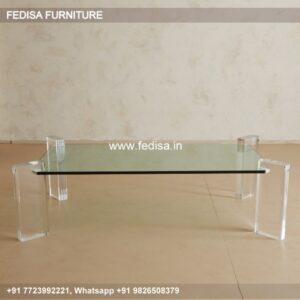 Coffee Table, Wood And Glass Coffee Table Coffee & Center Table Online