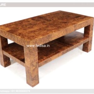 Outdoor Coffee Table, White And Wood Coffee Table Coffee & Center Table Online