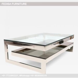 Glass Coffee Table, Live Edge Wood Coffee Table Coffee & Center Table Online