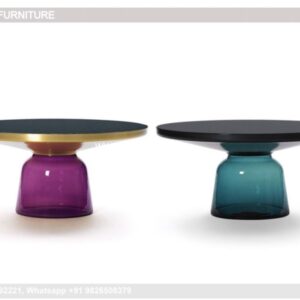 Outdoor Coffee Table, Glass And Metal Coffee Table Coffee & Center Table Online