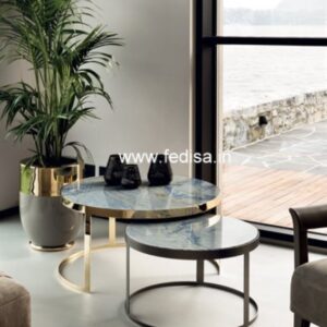 Marble Coffee Table, Distressed Wood Coffee Table Coffee & Center Table Online