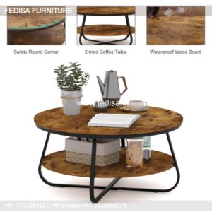 Glass Coffee Table, Black And White Side Table Coffee & Center Table Online