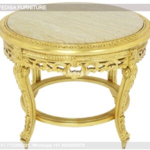 Glass Coffee Table, Pink Marble Coffee Table Coffee & Center Table Online