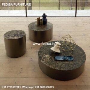 White Coffee Table, Wood And Resin Coffee Table Coffee & Center Table Online