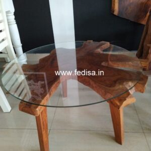 Round Coffee Table, Vintage Glass Coffee Table Coffee & Center Table Online