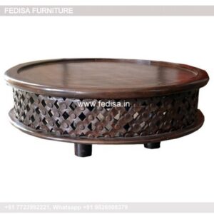 Outdoor Coffee Table, Round Boho Coffee Table Coffee & Center Table Online