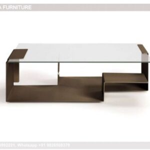 Round Coffee Table, Black Stone Coffee Table Coffee & Center Table Online