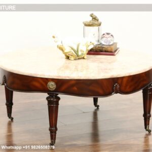 Outdoor Coffee Table, Wooden Coffee Table With Glass Top Coffee & Center Table Online