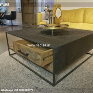Coffee Table With Storage, Matte Black Coffee Table Coffee & Center Table Online