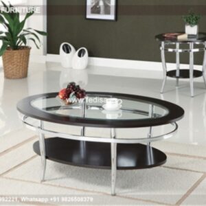 Outdoor Coffee Table, White And Oak Side Table Coffee & Center Table Online