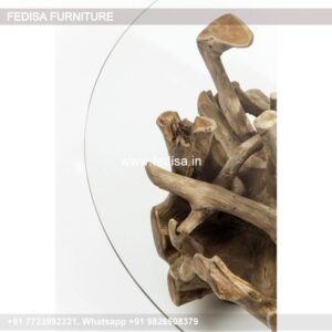 Marble Coffee Table, Wood And Brass Coffee Table Coffee & Center Table Online