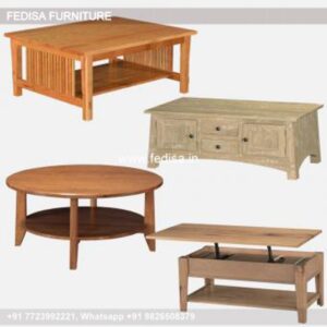 Outdoor Coffee Table, Large Round Wood Coffee Table Coffee & Center Table Online
