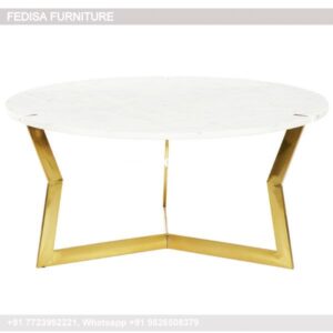 Round Coffee Table, Mustard Coffee Table Coffee & Center Table Online