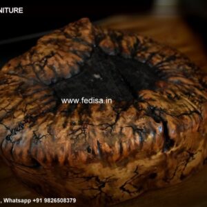 Ottoman Coffee Table, Live Edge Wood Coffee Table Coffee & Center Table Online