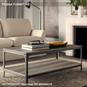 Living Room Table, Oak Coffee Table With Storage Coffee & Center Table Online