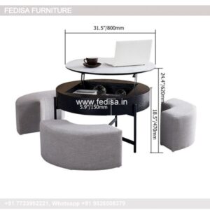 Ottoman Coffee Table, Black Outdoor Coffee Table Coffee & Center Table Online