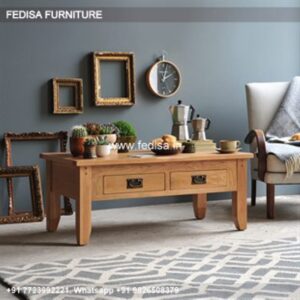 Modern Coffee Table, Solid Wood Drum Coffee Table Coffee & Center Table Online