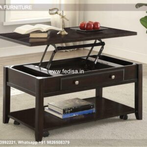 Wood Coffee Table, Resin River Coffee Table Coffee & Center Table Online