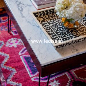 Wood Coffee Table, Rattan Small Table Coffee & Center Table Online