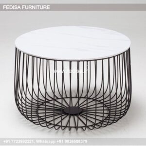 Living Room Table, Metal And Glass Side Table Coffee & Center Table Online