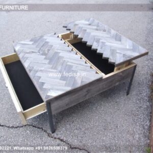 Modern Coffee Table, Coffee Table With Fridge And Speakers Coffee & Center Table Online
