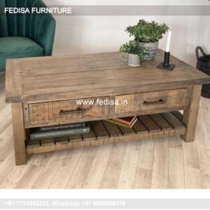 Wood Coffee Table, Baby Friendly Coffee Table Coffee & Center Table Online
