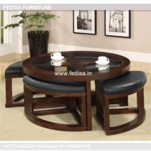 Wood Coffee Table, 3 Piece Table Set Living Room Coffee & Center Table Online
