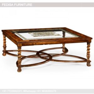 Modern Coffee Table, Solid Wood Square Coffee Table Coffee & Center Table Online