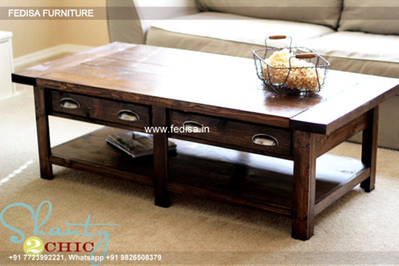 Black Coffee Table, Rustic Nesting Tables Coffee & Center Table Online