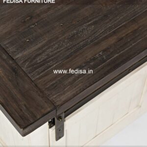 Ottoman Coffee Table, White Glass Side Table Coffee & Center Table Online