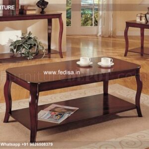 Wood Coffee Table, Side Tables For Drawing Room Coffee & Center Table Online
