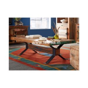 Wood Coffee Table, Coffee Table With Seating Underneath Coffee & Center Table Online