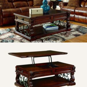 Oak Coffee Table, Wood Drum Coffee Table Coffee & Center Table Online