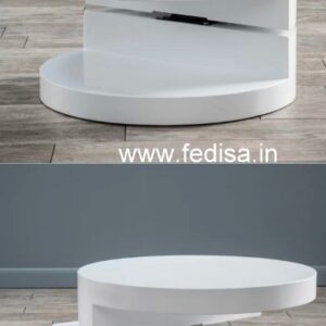 Live Edge Coffee Table, Marble Plinth Coffee Table Coffee & Center Table Online