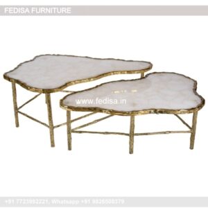 Side Tables For Living Room, Velvet Coffee Table Coffee & Center Table Online