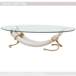Oval Coffee Table, Bohemian Side Table Coffee & Center Table Online