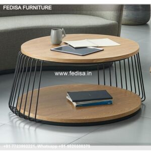 Oak Coffee Table, Metal And Glass Side Table Coffee & Center Table Online