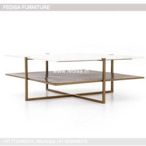 Rustic Coffee Table, Round Tufted Coffee Table Coffee & Center Table Online