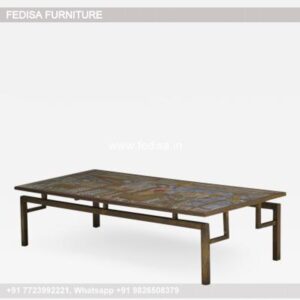 Rustic Coffee Table, Hammered Copper Coffee Table Coffee & Center Table Online