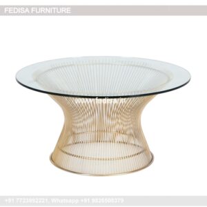 Cocktail Table, Wood And Brass Coffee Table Coffee & Center Table Online