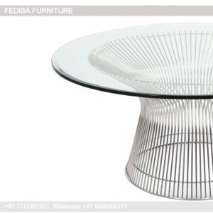 Rattan Coffee Table, Round Black Glass Coffee Table Coffee & Center Table Online