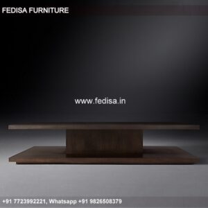 Rustic Coffee Table, Black And Marble Side Table Coffee & Center Table Online