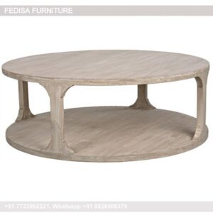 Rustic Coffee Table, Cylinder Coffee Table Coffee & Center Table Online
