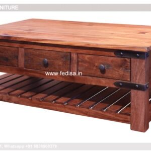 Glass Side Table, Wood Slab Coffee Table Coffee & Center Table Online