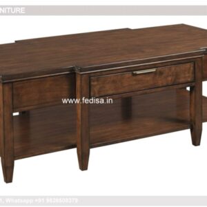Industrial Coffee Table, White Oak Coffee Table Coffee & Center Table Online