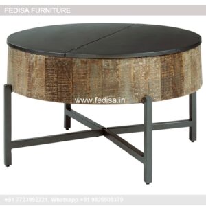 Industrial Coffee Table, Real Wood Coffee Table Coffee & Center Table Online
