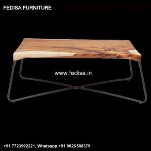 Drum Coffee Table, Wooden Small Table Coffee & Center Table Online
