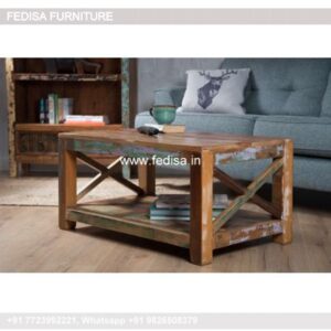 Drum Coffee Table, Glass Display Coffee Table Coffee & Center Table Online