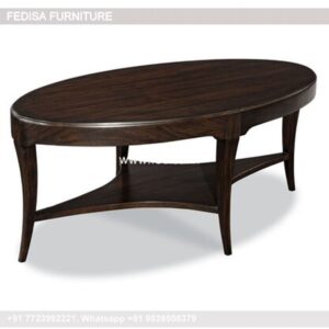 Round Wood Coffee Table, Curved Glass Coffee Table Coffee & Center Table Online